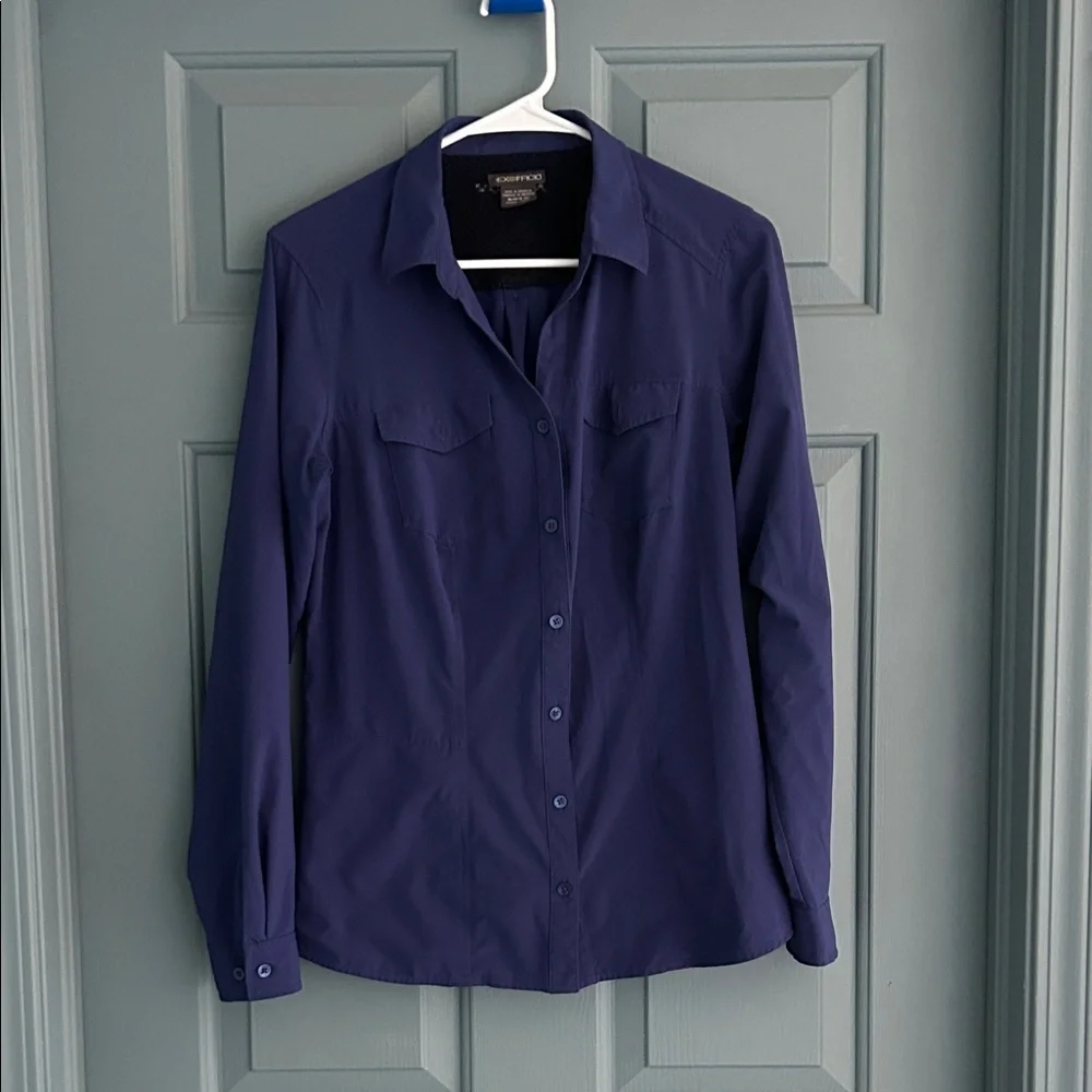 Exofficio Royal Blue Mesh-Lined Shirt - Picture 1 of 6
